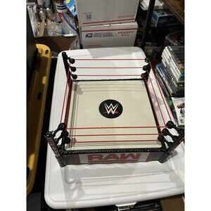 RAW WWE Spring Ring Wrestling Stage Mattel WWF Toy Playset